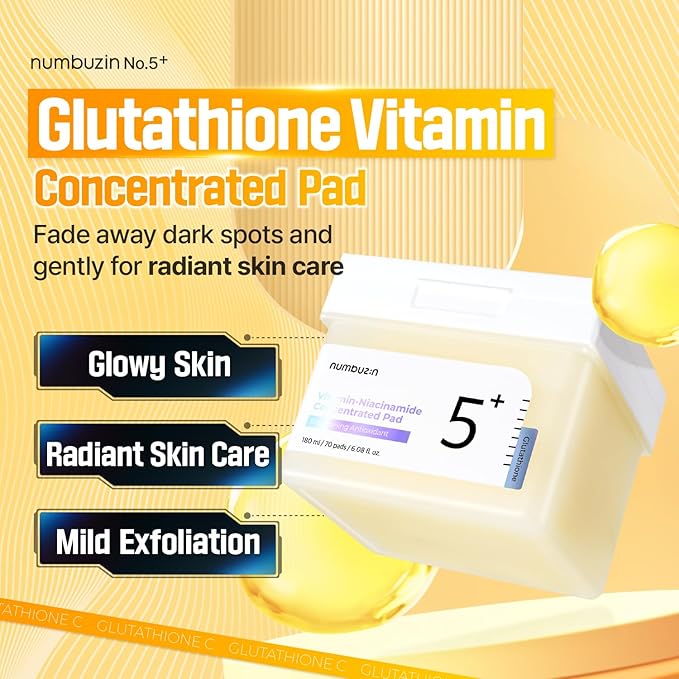Numbuzin - No.5+ Glutathione Vitamin-Niacinamide Concentrated Pad
