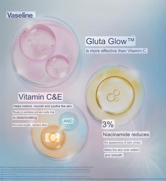 Vaseline GlutaGlow Ampoule Ultra Bright – Whitening & 48H Protection Dry Serum Deodorant with Niacinamide & Licorice