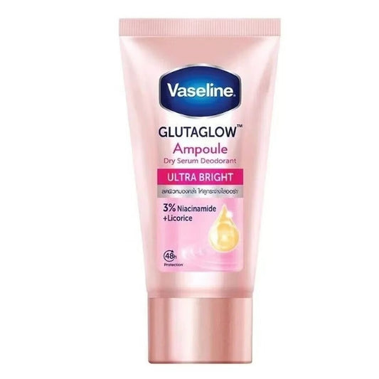 Vaseline GlutaGlow Ampoule Ultra Bright – Whitening & 48H Protection Dry Serum Deodorant with Niacinamide & Licorice