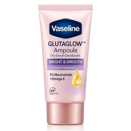 Vaseline GlutaGlow Bright & Smooth Underarm Serum Deodorant – Niacinamide + Omega 6