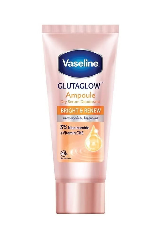 Vaseline GlutaGlow Ampoule Dry Serum Deodorant – Bright & Renew with 3% Niacinamide + Vitamin C&E (Copy)
