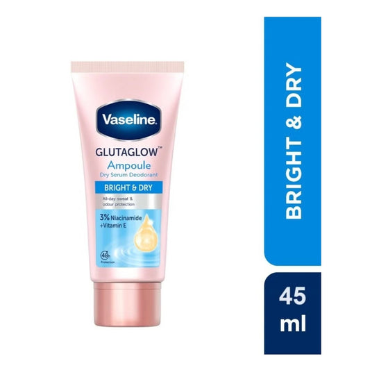 Vaseline GlutaGlow Ampoule Dry Serum Deodorant | Underarm Brightening with Niacinamide & Vitamin E |